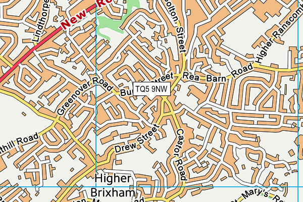 TQ5 9NW map - OS VectorMap District (Ordnance Survey)