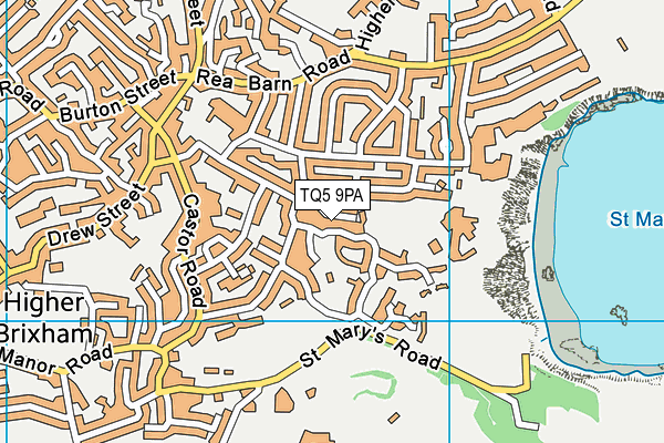 TQ5 9PA map - OS VectorMap District (Ordnance Survey)