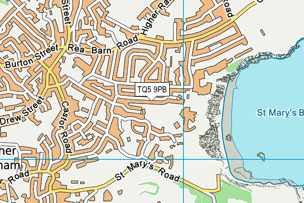 TQ5 9PB map - OS VectorMap District (Ordnance Survey)