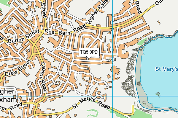 TQ5 9PD map - OS VectorMap District (Ordnance Survey)