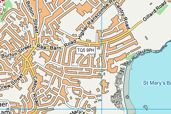 TQ5 9PH map - OS VectorMap District (Ordnance Survey)