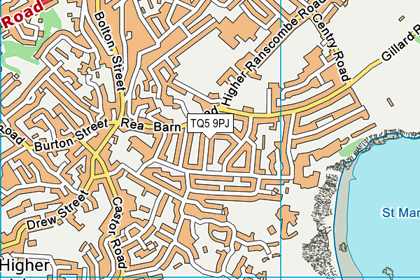 TQ5 9PJ map - OS VectorMap District (Ordnance Survey)