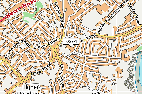 TQ5 9PT map - OS VectorMap District (Ordnance Survey)