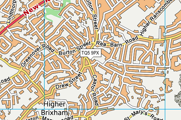 TQ5 9PX map - OS VectorMap District (Ordnance Survey)