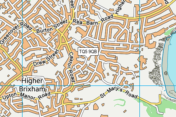TQ5 9QB map - OS VectorMap District (Ordnance Survey)