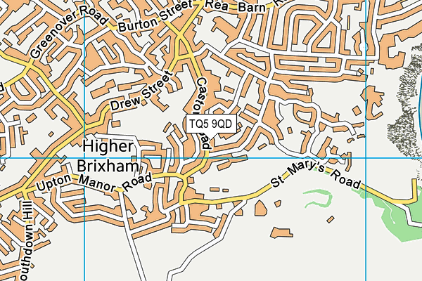 TQ5 9QD map - OS VectorMap District (Ordnance Survey)