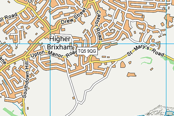 TQ5 9QG map - OS VectorMap District (Ordnance Survey)