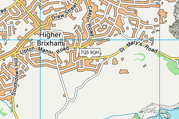 TQ5 9QH map - OS VectorMap District (Ordnance Survey)