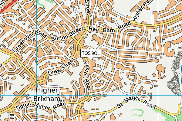 TQ5 9QL map - OS VectorMap District (Ordnance Survey)
