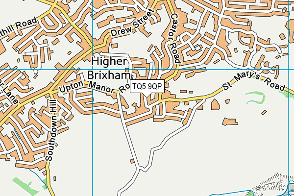 TQ5 9QP map - OS VectorMap District (Ordnance Survey)