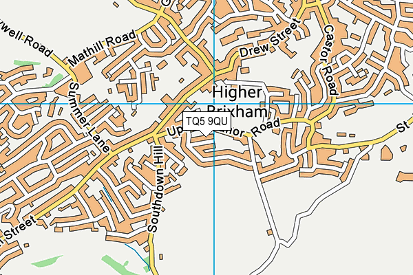 TQ5 9QU map - OS VectorMap District (Ordnance Survey)