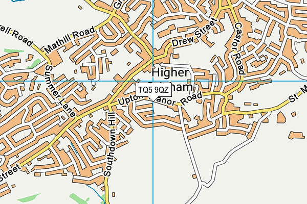TQ5 9QZ map - OS VectorMap District (Ordnance Survey)
