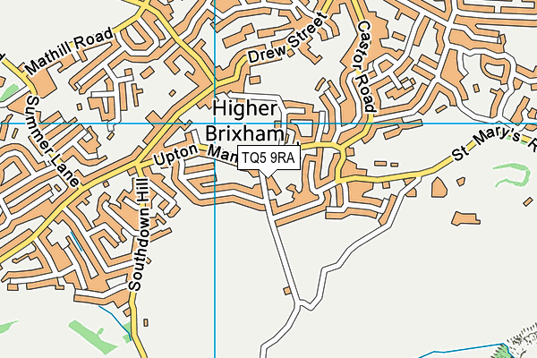 TQ5 9RA map - OS VectorMap District (Ordnance Survey)