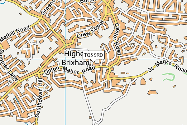 TQ5 9RD map - OS VectorMap District (Ordnance Survey)