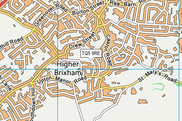 TQ5 9RE map - OS VectorMap District (Ordnance Survey)