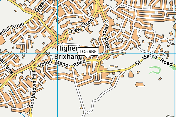 TQ5 9RF map - OS VectorMap District (Ordnance Survey)
