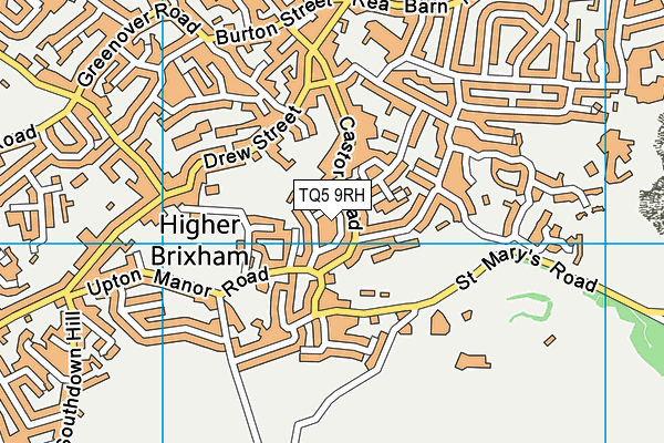 TQ5 9RH map - OS VectorMap District (Ordnance Survey)