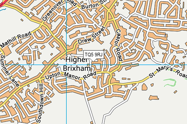 TQ5 9RJ map - OS VectorMap District (Ordnance Survey)