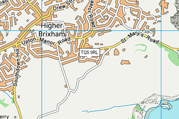 TQ5 9RL map - OS VectorMap District (Ordnance Survey)