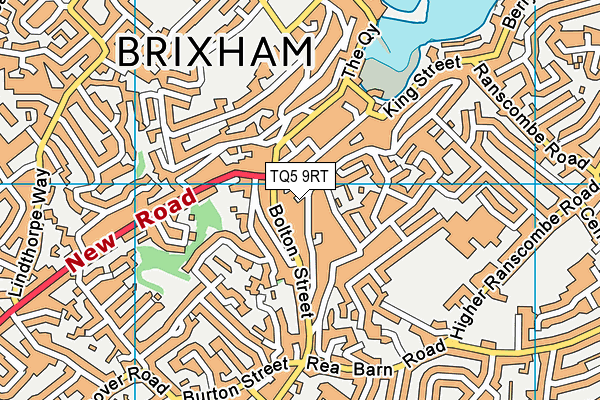 TQ5 9RT map - OS VectorMap District (Ordnance Survey)