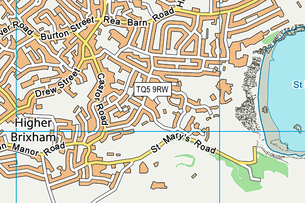 TQ5 9RW map - OS VectorMap District (Ordnance Survey)