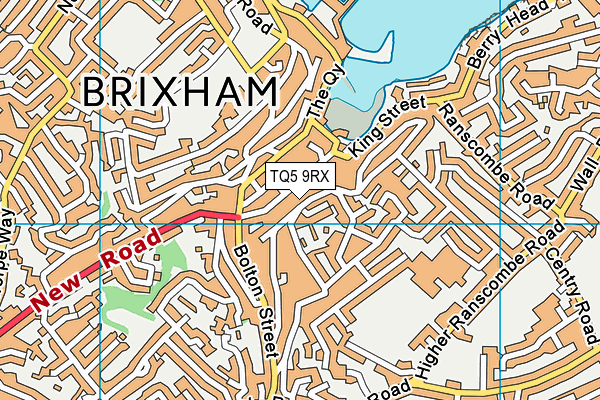 TQ5 9RX map - OS VectorMap District (Ordnance Survey)