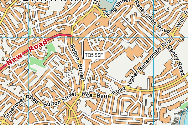 TQ5 9SF map - OS VectorMap District (Ordnance Survey)