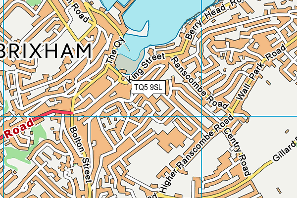 TQ5 9SL map - OS VectorMap District (Ordnance Survey)