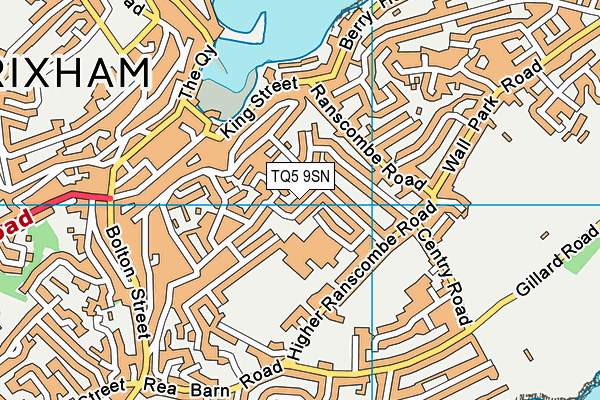 TQ5 9SN map - OS VectorMap District (Ordnance Survey)