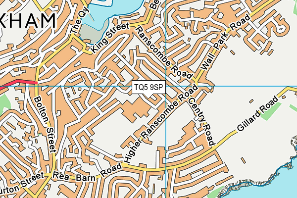 TQ5 9SP map - OS VectorMap District (Ordnance Survey)
