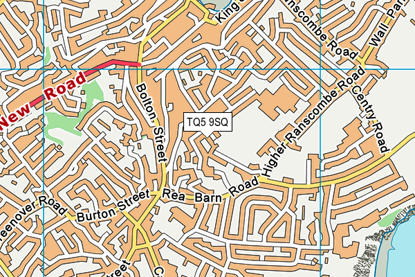 TQ5 9SQ map - OS VectorMap District (Ordnance Survey)