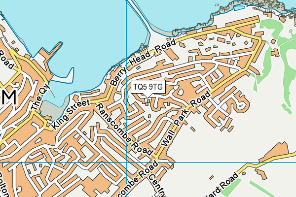TQ5 9TG map - OS VectorMap District (Ordnance Survey)