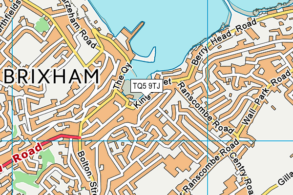 TQ5 9TJ map - OS VectorMap District (Ordnance Survey)