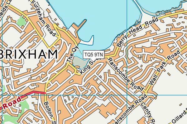 TQ5 9TN map - OS VectorMap District (Ordnance Survey)