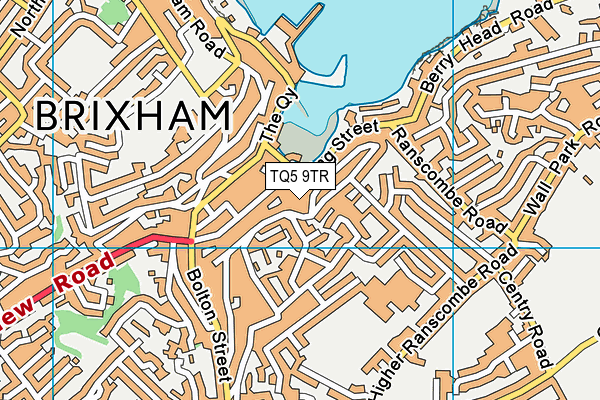 TQ5 9TR map - OS VectorMap District (Ordnance Survey)