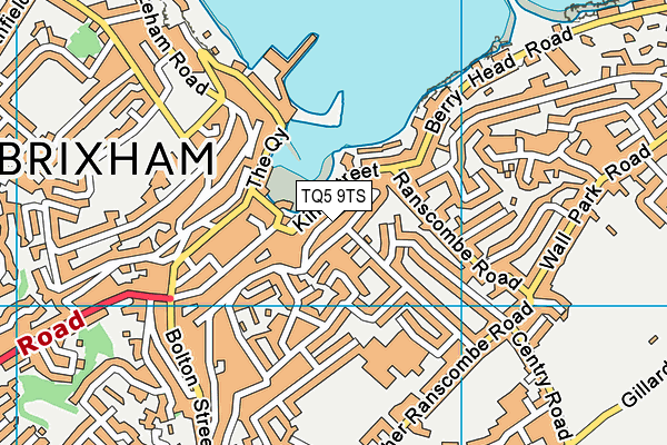 TQ5 9TS map - OS VectorMap District (Ordnance Survey)