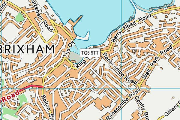 TQ5 9TT map - OS VectorMap District (Ordnance Survey)