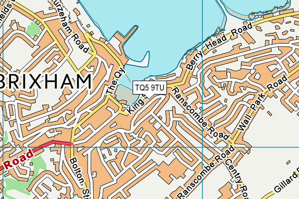 TQ5 9TU map - OS VectorMap District (Ordnance Survey)