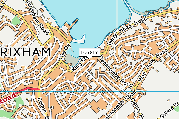 TQ5 9TY map - OS VectorMap District (Ordnance Survey)