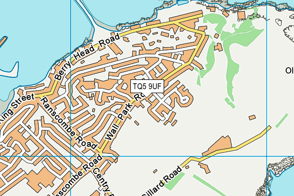 TQ5 9UF map - OS VectorMap District (Ordnance Survey)