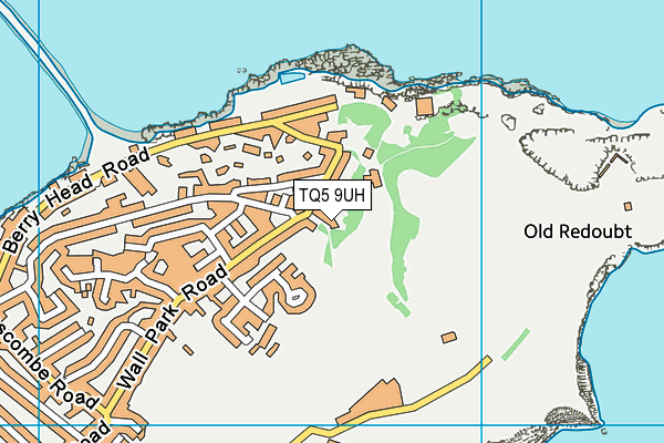 TQ5 9UH map - OS VectorMap District (Ordnance Survey)