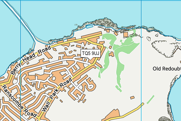 TQ5 9UJ map - OS VectorMap District (Ordnance Survey)