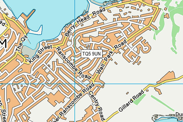 TQ5 9UN map - OS VectorMap District (Ordnance Survey)