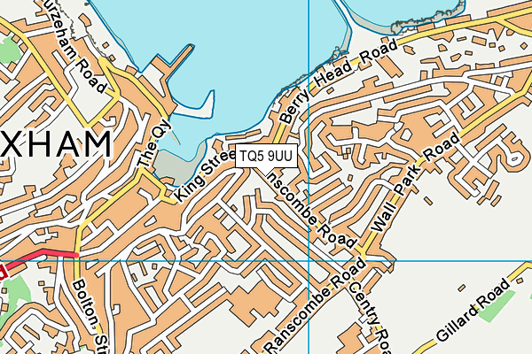 TQ5 9UU map - OS VectorMap District (Ordnance Survey)