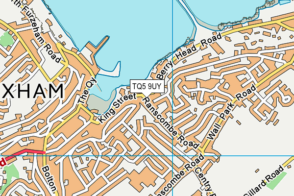 TQ5 9UY map - OS VectorMap District (Ordnance Survey)