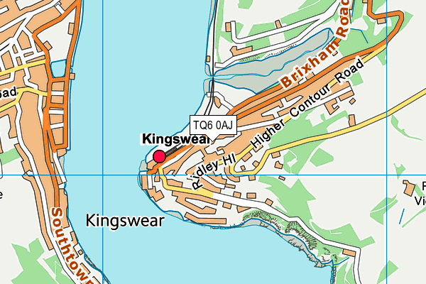 TQ6 0AJ map - OS VectorMap District (Ordnance Survey)