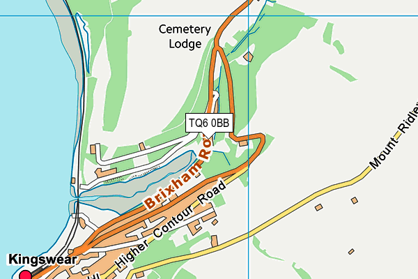 TQ6 0BB map - OS VectorMap District (Ordnance Survey)