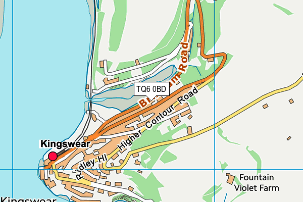 TQ6 0BD map - OS VectorMap District (Ordnance Survey)