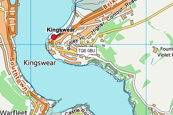 TQ6 0BU map - OS VectorMap District (Ordnance Survey)