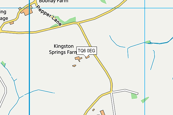 TQ6 0EG map - OS VectorMap District (Ordnance Survey)